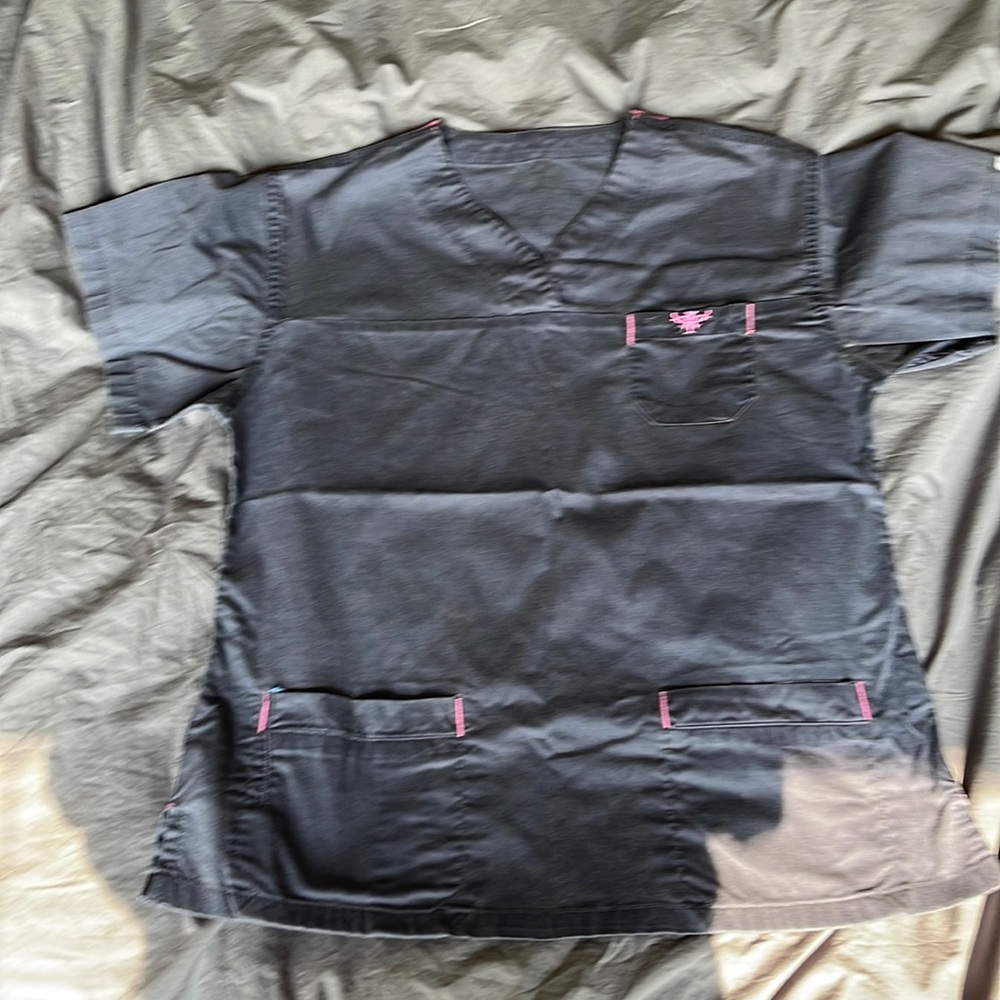 Blue/Purple Med Couture Scrub Set